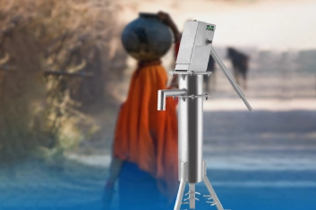 Stainless steel hand pump for clean water supply